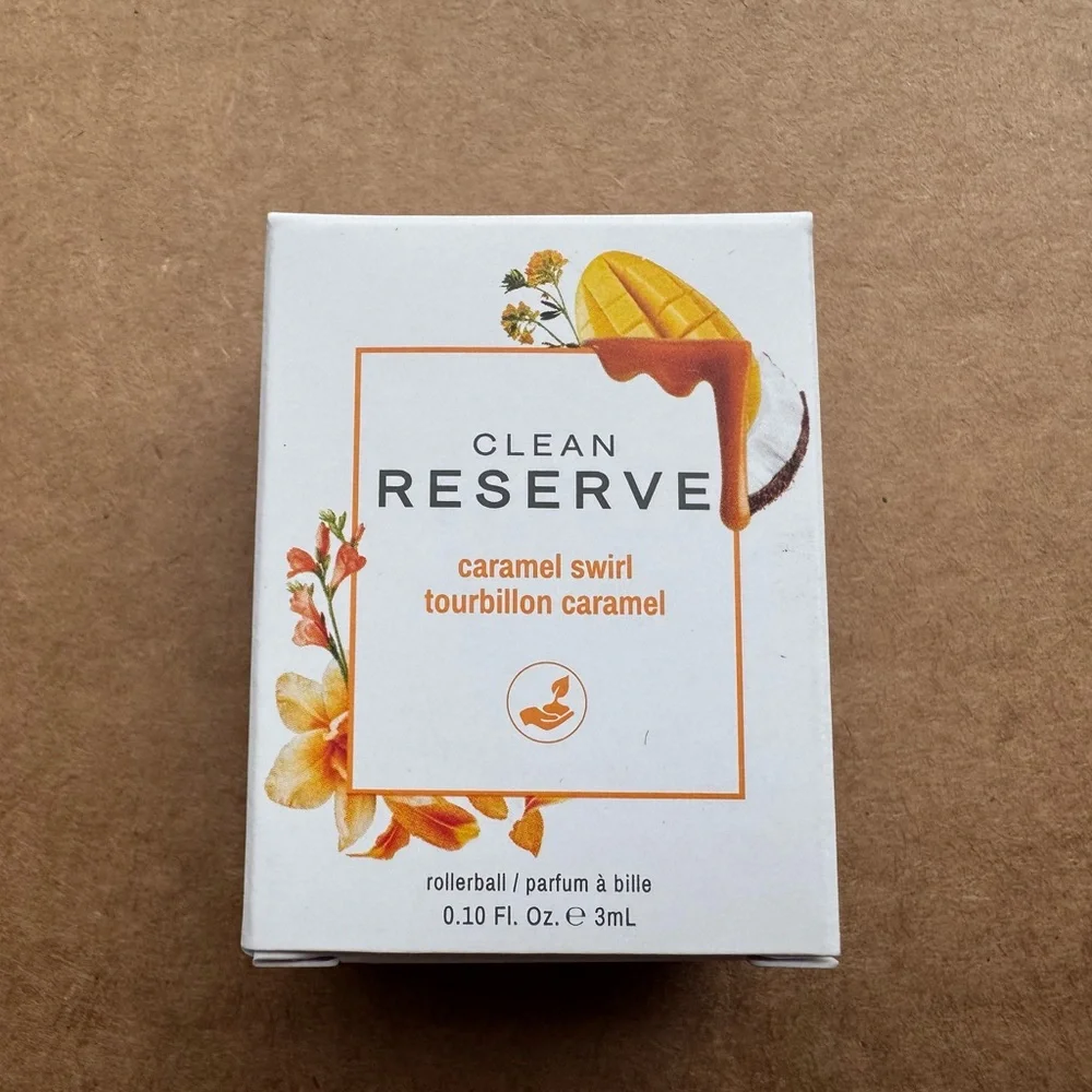NWT CLEAN RESERVE  Caramel Swirl Eau de Parfum with Mango 3ml